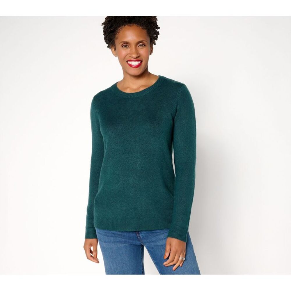 Denim & Co. Women's Top Sweater Sz L Make Your Selection: Green